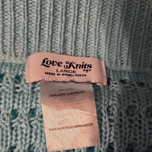 Crochet Halter Top and Skirt Set - Light Teal - Picture 4 of 6